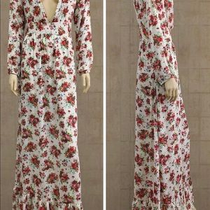 Boho floral maxi dress